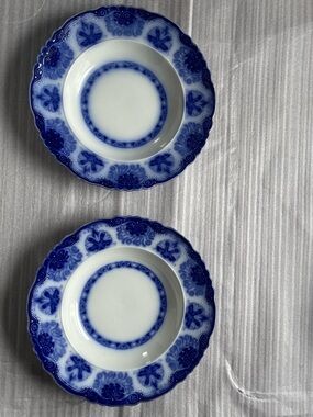 Antique Flow Blue Soup bowls
Rare collectors item
W.H Grindley and co England